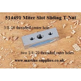 Miter Slot Sliding T-Nut INDIVIDUAL
