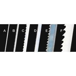 Bandsaw blade A 1/16" Combination Blade 24 tpi Raker