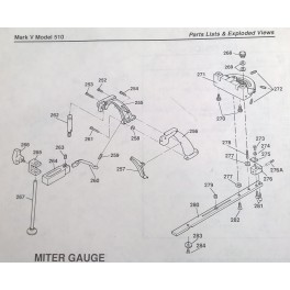 Miter Gauge Quick Clamp Assembly Part 267