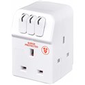 Surge Protection 13a 3 way switched socket-Plug