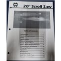 Shopsmith Scrollsaw printed manual 