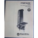 Shopsmith 6" Belt Sander Model 640 printed paper instruction manual