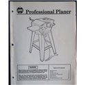 Shopsmith Pro Planer printed manual 