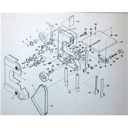 Strip sander Part 39 Cover Lock Knob